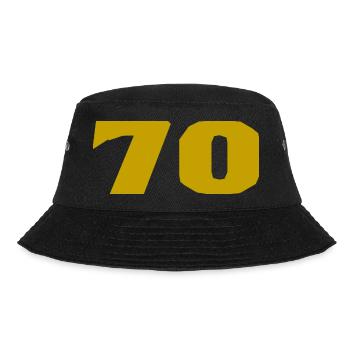 70. 70 JAHRE. 70-JÄHRIGES JUBILÄUM. 70-JÄHRIGES JUBILÄUM. - Bucket Hat - Schwarz - Vorne
