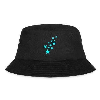 Stern Sternchen Muster Symbol - Bucket Hat - Schwarz - Vorne - Lela (165cm)