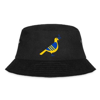 UKRAINE FRIEDENSTAUBE - Bucket Hat - Schwarz - Vorne