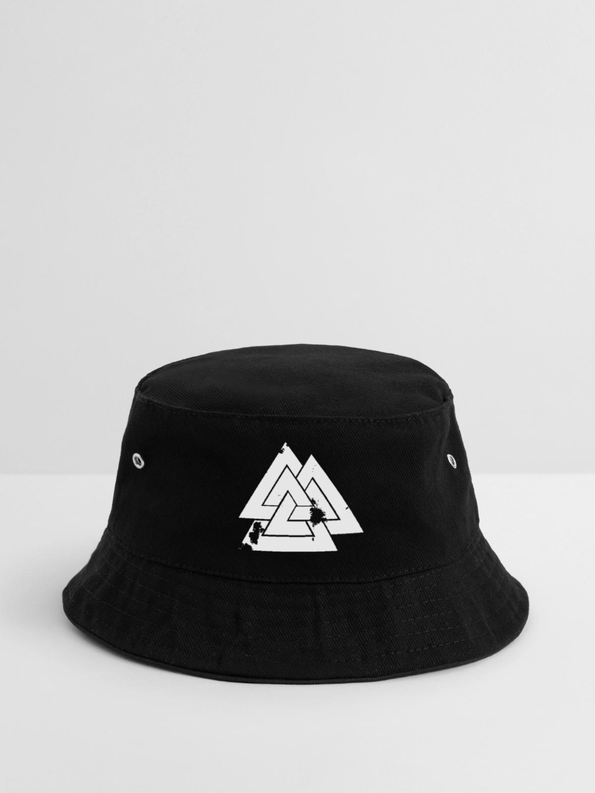 Valknut - Bucket Hat - Schwarz - Vorne