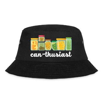Can-Thusiast Einmachen Lebensmittelkonserven Einma - Bucket Hat - Schwarz - Vorne