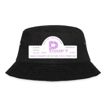 auf den Punkt kommen - Bucket Hat - Schwarz - Vorne