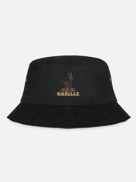 Zierliche Gazelle Afrikasafari - Bucket Hat - Schwarz