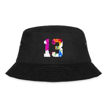 NUMBER 13 YEARS OLD 13TH BIRTHDAY - Bucket Hat - black - Front - Lela (165cm)