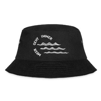 Meer geht immer - Bucket Hat - Schwarz - Vorne