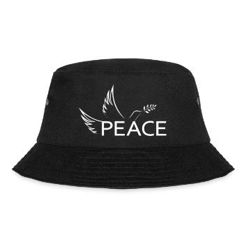 Peace Peace Dove of Peace Demo Protest Freedom - Bucket Hat - black - Front - Lela (165cm)