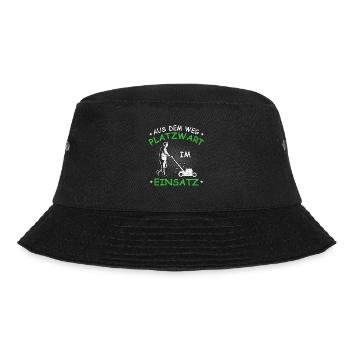 Platzwart Geschenkidee - Bucket Hat - Schwarz - Vorne