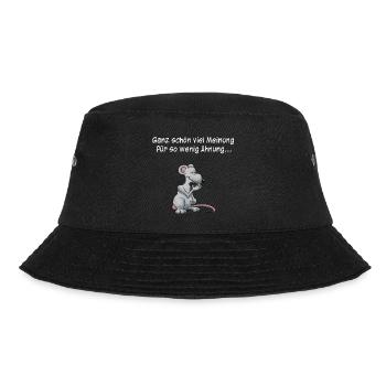Ganz schön viel Meinung für so wenig Ahnung... - Bucket Hat - Schwarz - Vorne