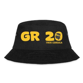 GR 20 trek corse gr 20 trekking randonnée - Bucket Hat - Schwarz - Vorne