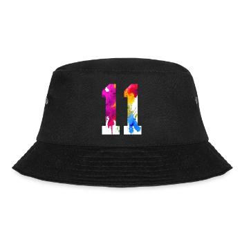 NUMMER 11 JAHRE ALT 11. GEBURTSTAG - Bucket Hat - Schwarz - Vorne - Lela (165cm)