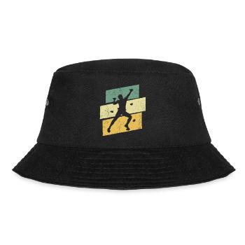 Bouldern Klettern Boulder Kletterer Bergsteiger - Bucket Hat - Schwarz - Vorne