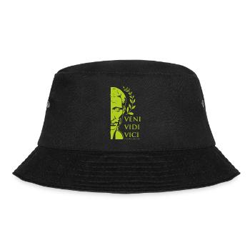 GRÜNER CAESAR - Bucket Hat - Schwarz - Vorne - Lela (165cm)