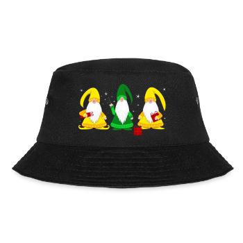 Wichtel wichteln Weihnachten - Bucket Hat - Schwarz - Vorne