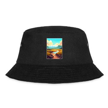 Vulkane Nationalpark Vulkan Hawaii Souvenir - Bucket Hat - Schwarz - Vorne