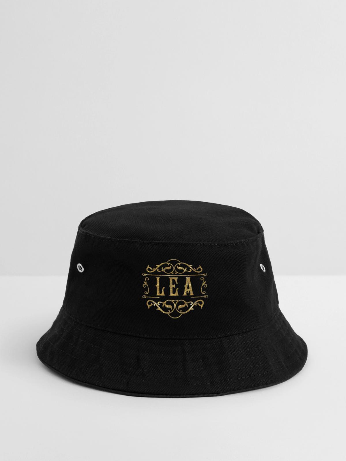 Lea gold - Bucket Hat - Schwarz - Vorne