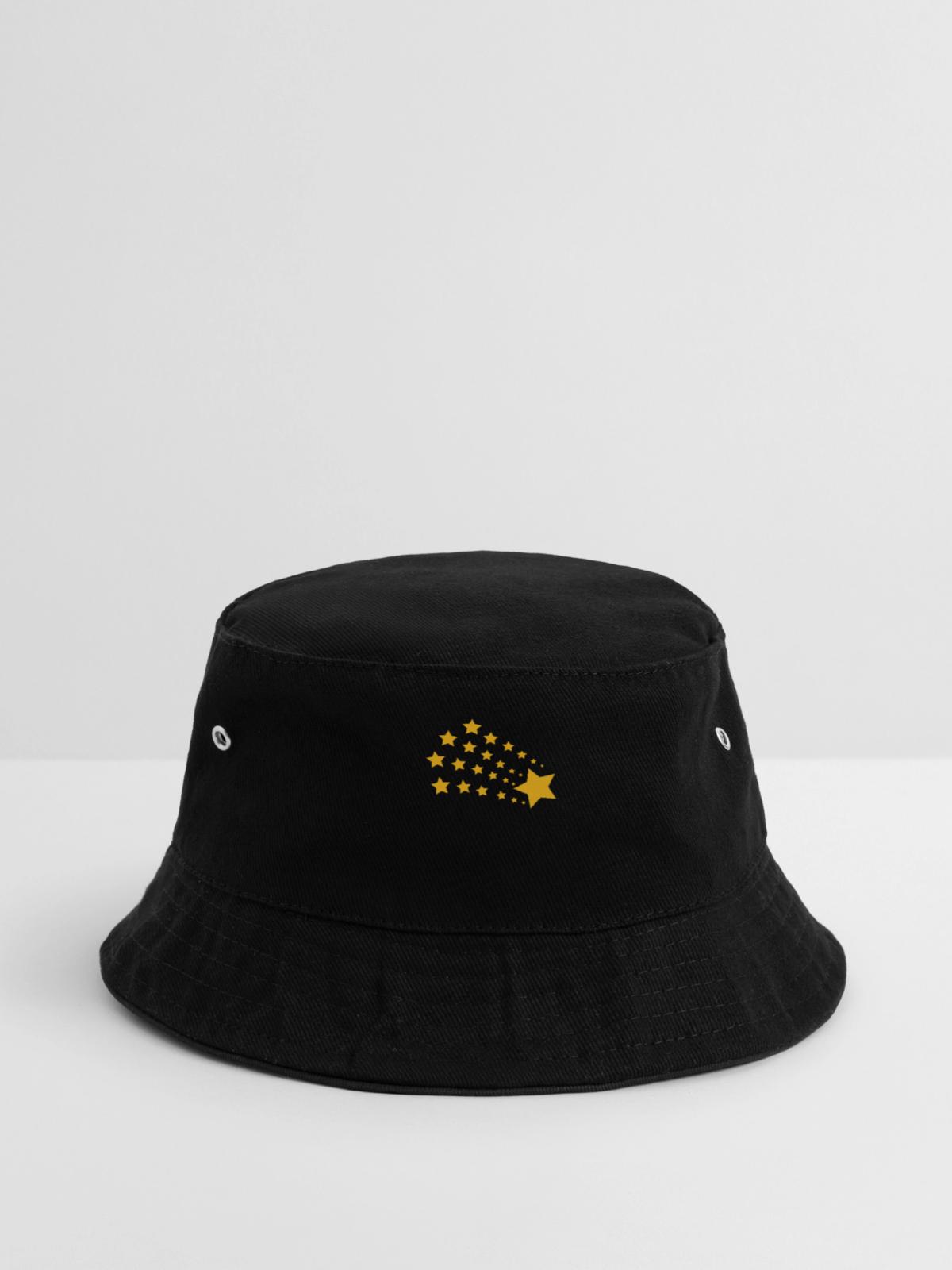 Stern Sterne - Bucket Hat - Schwarz - Vorne