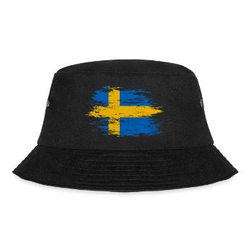 Drapeau de la Suède utilisé - Bob - noir - Devant - Lela (165cm)