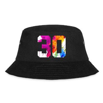 NUMBER 30 YEARS OLD 30TH BIRTHDAY - Bucket Hat - black - Front - Lela (165cm)