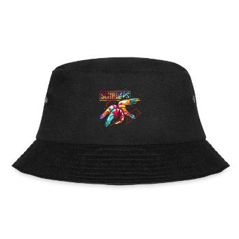 Zitronige Garnelen Meeresfrüchte - Bucket Hat - Schwarz - Vorne
