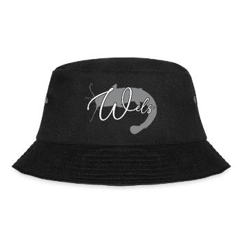 Wels Waller angeln Sportfischen Flussmonster - Bucket Hat - Schwarz - Vorne