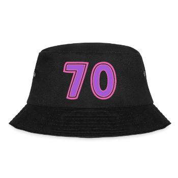 70. 70 JAHRE. 70-JÄHRIGES JUBILÄUM. 70-JÄHRIGES JUBILÄUM. - Bucket Hat - Schwarz - Vorne