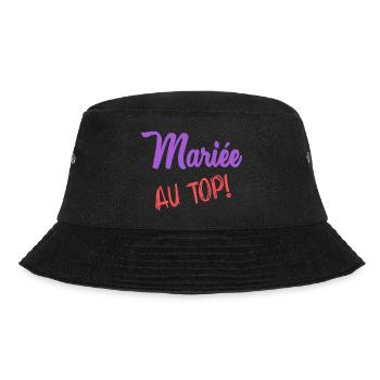 HOCHZEIT - Bucket Hat - Schwarz - Vorne - Lela (165cm)