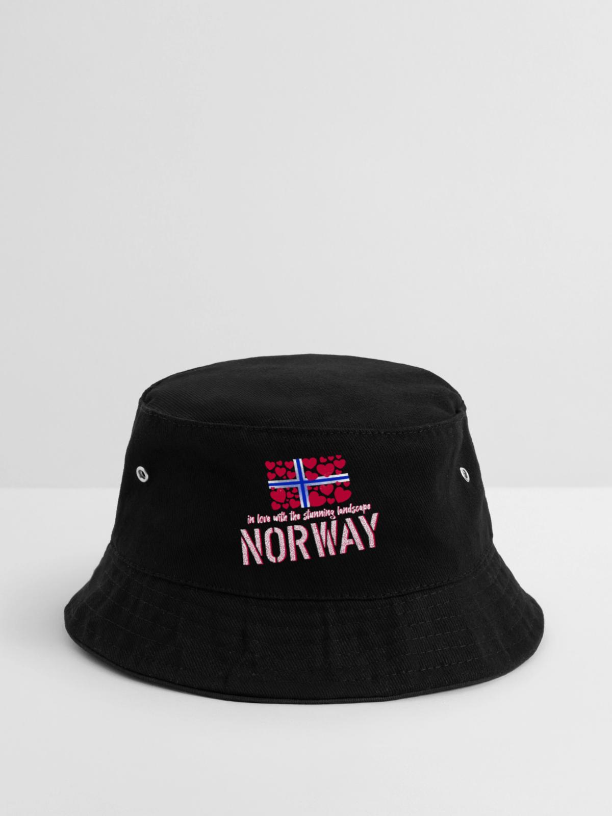 Norwegen norge - Bucket Hat - Schwarz - Vorne