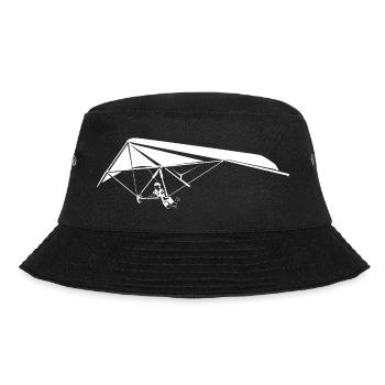 Schwindelfreier Drachenflieger Höhenflug - Bucket Hat - Schwarz - Vorne