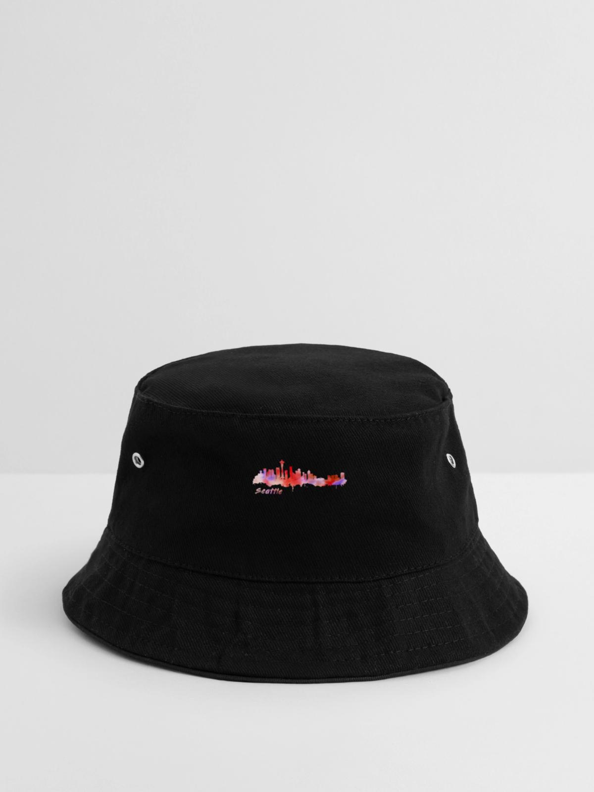 Seattle - Bucket Hat - Schwarz - Vorne