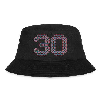 30. 30 YEARS. 30th ANNIVERSARY. 30 YEARS ANNIVERSARY. - Bucket Hat - black - Front - Lela (165cm)
