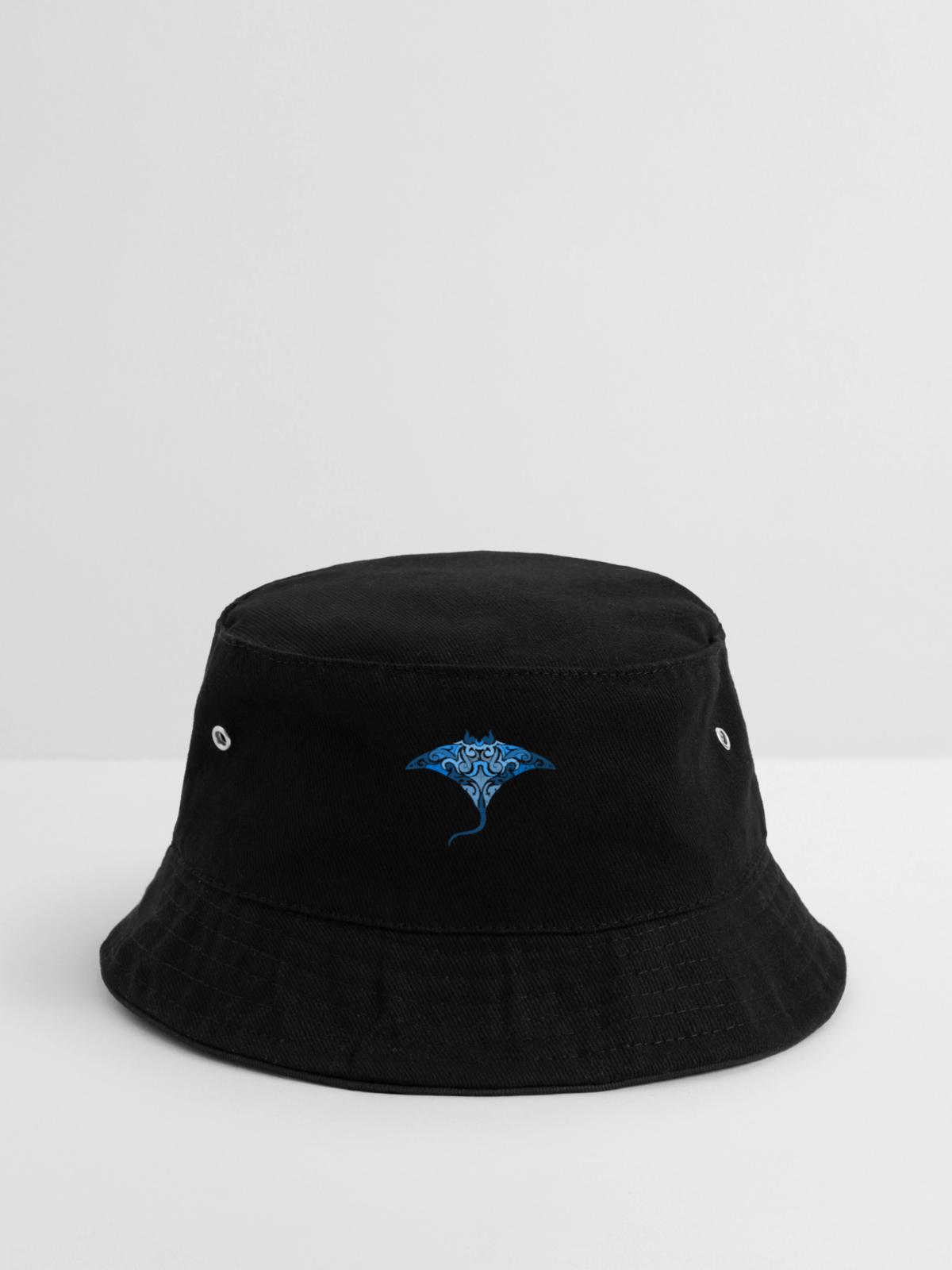 Flinker Stachelrochen Schnorchler - Bucket Hat - Schwarz - Vorne
