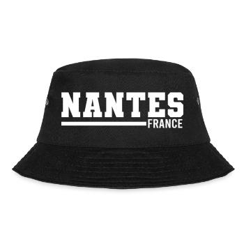 Nantes | Frankreich - Bucket Hat - Schwarz - Vorne - Lela (165cm)