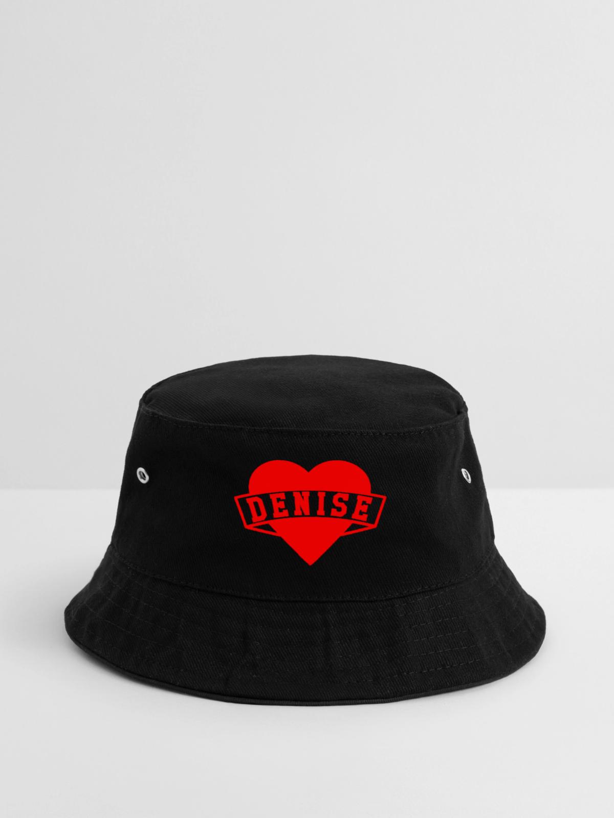 Denise Herzen - Bucket Hat - Schwarz - Vorne