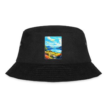 Loch Lomond National Park Travel Poster Souvenir - Bucket Hat - black - Front - Lela (165cm)