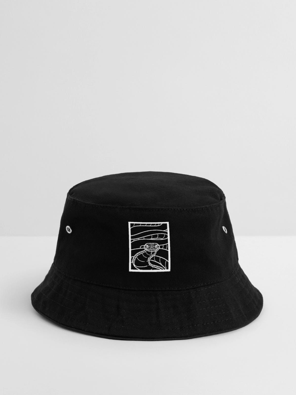 Majestätische Python Schlangenhalter - Bucket Hat - Schwarz - Vorne