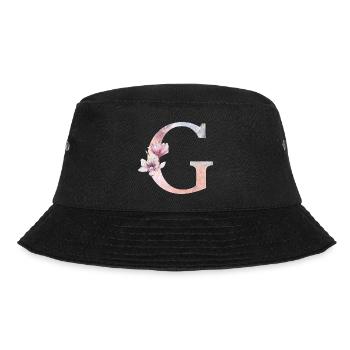 Buchstabe G - Bucket Hat - Schwarz - Vorne