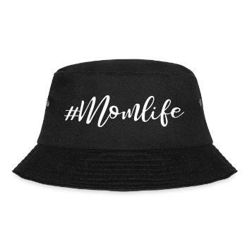 Momlife - Slogan Design - Bucket Hat - black - Front - Lela (165cm)