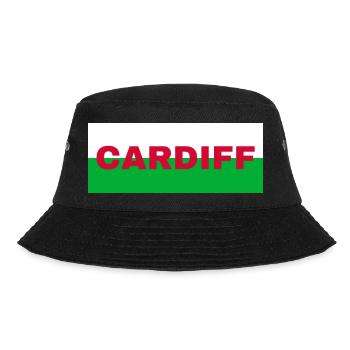 Cardiff City au Pays de Galles Drapeau Royaume-Uni - Bob - noir - Devant - Lela (165cm)