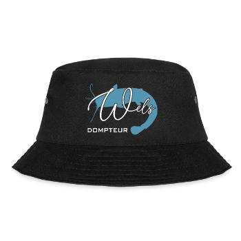 Welsdompteur Welsflüsterer Welsangler - Bucket Hat - Schwarz - Vorne - Lela (165cm)