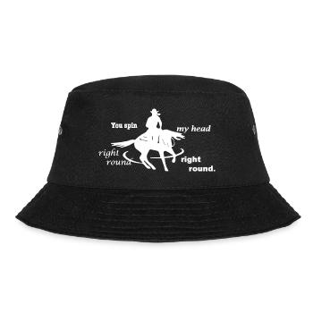 Silhouette de cowboy - Cheval de reining - Bob - noir - Devant - Lela (165cm)