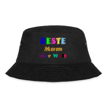 Beste Mutter der Welt - Bucket Hat - Schwarz - Vorne - Lela (165cm)