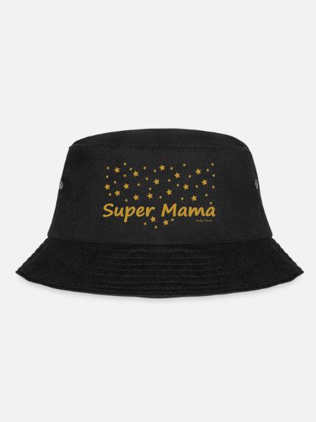 Super Mama - Bucket Hat - Schwarz