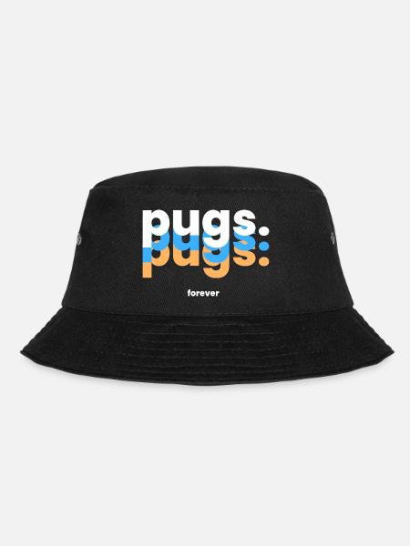 Für immer Möpse - Der Niedliche Begleiter - Bucket Hat - Schwarz