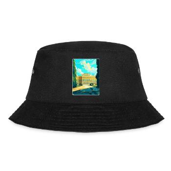 Schonbrunn Palace Austria Vintage Travel Poster - Bucket Hat - black - Front - Lela (165cm)