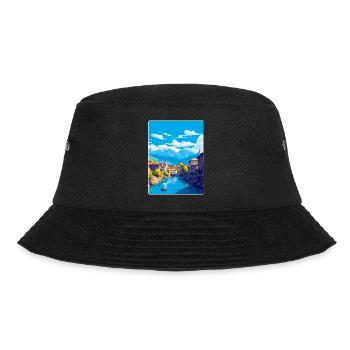 Sarajevo Bosnia Herzegovina Vintage Travel Poster - Bucket Hat - black - Front - Lela (165cm)