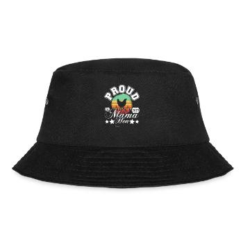 Proud Mommy Hen Retro Sun Circle - Bucket Hat - black - Front - Lela (165cm)