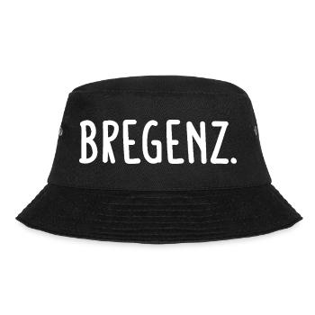 Bregenz Österreich - Bucket Hat - Schwarz - Vorne