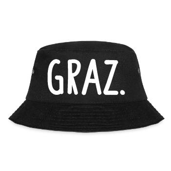 Graz Österreich Fancy - Bucket Hat - Schwarz - Vorne - Lela (165cm)