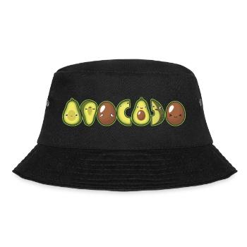 Avocado-Liebhaber Guac Guacamole Keto Ketogenic Ob - Bucket Hat - Schwarz - Vorne