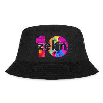 ZEHN 10 JAHRE JUNGE 10. GEBURTSTAG - Bucket Hat - Schwarz - Vorne - Lela (165cm)